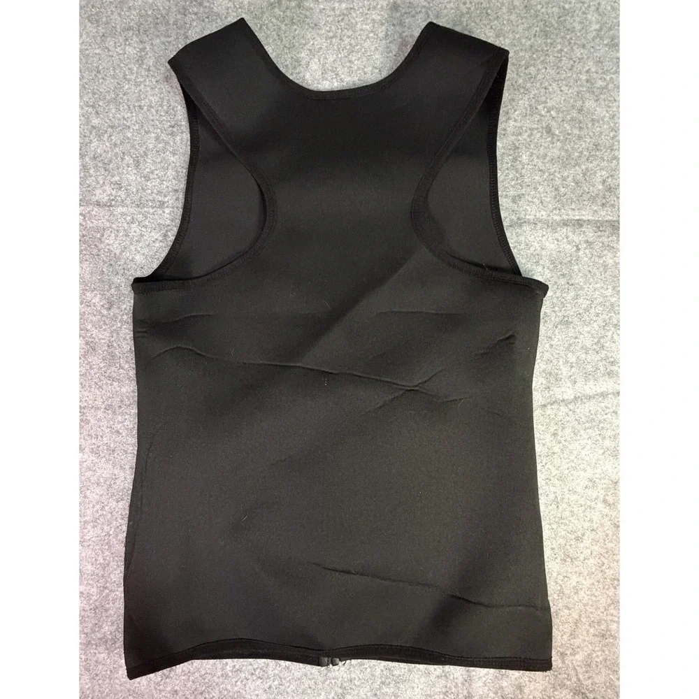 Cimkiz‎ Neoprene Sweat Vest Waist Trainer Zipper Black Size M Kardashians Cinch